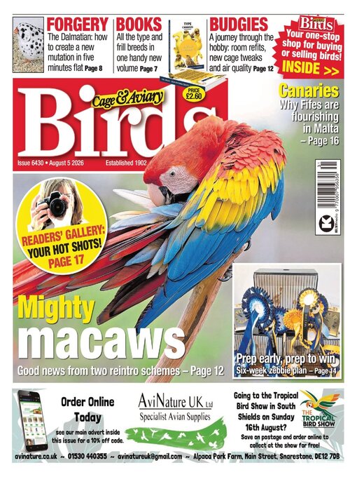 Cover image for Cage & Aviary Birds
